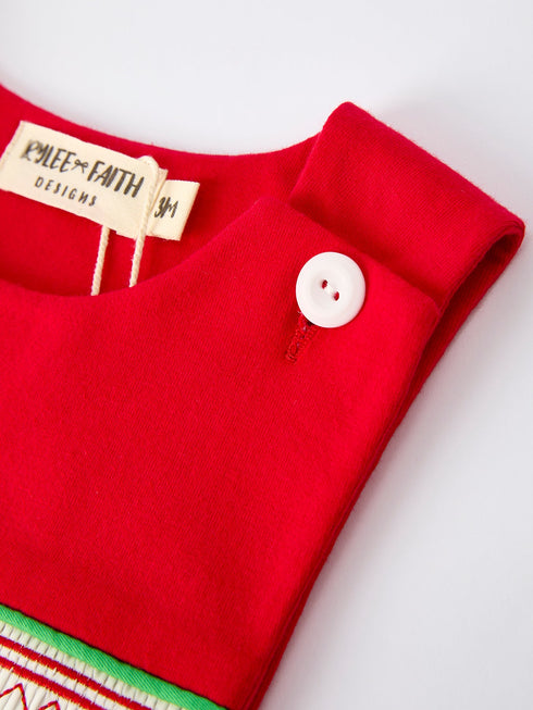 christmas-red-green-smock-embroidery-baby-boys-romper-Sophia's Style--3